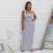 Fashionable and sexy suspender wrap buttocks long skirt