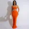 Fashionable and sexy suspender wrap buttocks long skirt