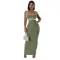 Fashionable and sexy suspender wrap buttocks long skirt