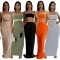 Fashionable and sexy suspender wrap buttocks long skirt