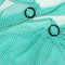 Sexy neck hanging net fabric repair height slit dress