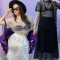 Summer new mesh lining short sleeved long skirt set in 2 colors