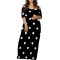 Fashionable printed women's suspender dress