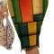Fashionable printed women's suspender dress