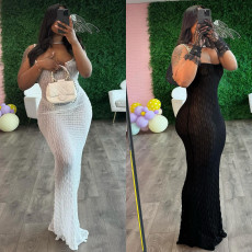 Trendy Perspective Pure Desire Strap Sexy Slim Fit Street Dress