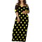 Fashionable printed women's suspender dress