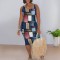 Fashionable printed women's suspender dress