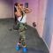 Hanging bag camouflage cut and washed pants