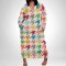 Fashion printed women's oversized dress
