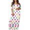 Fashionable printed women's suspender dress