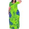 Fashionable printed women's long skirt dress