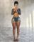 Wrapped buttocks denim washing water left and right cross tie tied shorts