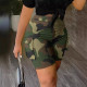 Fashionable women's camouflage shorts