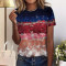 Fashion round neck trendy printed street fashion T-shirt
