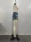 Wrapped buttocks denim washing water left and right cross tie tied shorts