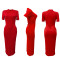 Fashionable round neck ribbed sexy slim fitting street dress