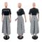 Outdoor leisure pure cotton top and large hem skirt two-piece set in 2 colors