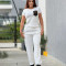 Fashionable and casual set with embossed pockets, high-quality two-piece set