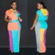 Fashion women's printed short sleeved hot selling dress