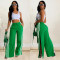Fashionable women's single pants, solid color sports pants, multiple colors
