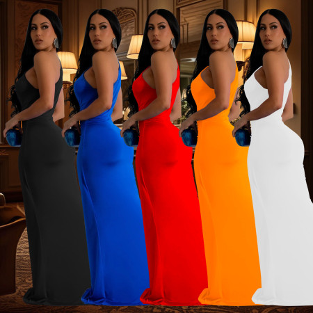 Women's One Shoulder Evening Dress Slim Fit Dress
