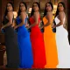 Women's One Shoulder Evening Dress Slim Fit Dress
