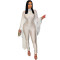 Fashionable women's solid color round neck jumpsuit with multi color length