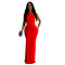 Women's One Shoulder Evening Dress Slim Fit Dress