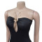 Fashion women's solid color fashion pants jumpsuit
