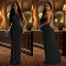 Women's One Shoulder Evening Dress Slim Fit Dress