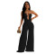 Fashion women's solid color fashion pants jumpsuit