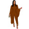 Fashionable women's solid color round neck jumpsuit with multi color length