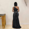 fashion women's fashion sexy hot diamond dress long
