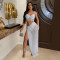fashion women's fashion hot diamond perspective dress length