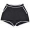 Women's solid color suspender shorts two-piece set