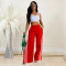 Fashionable women's single pants, solid color sports pants, multiple colors