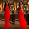 Women's One Shoulder Evening Dress Slim Fit Dress