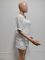 Hollow cardigan three piece set with tie up waist for women's casual set