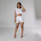 Sexy Knitted Perspective Nightclub Set with Hip Wrap Pants Set