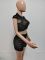 Sexy Knitted Perspective Nightclub Set with Hip Wrap Pants Set