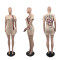 Fashion casual and comfortable set with short sleeved shorts and pockets, two-piece set