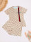 Fashion casual and comfortable set with short sleeved shorts and pockets, two-piece set