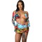 Fashionable, sexy, and personalized printed four piece set