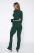 Fashionable long sleeved round neck pullover for comfortable slim fit and low waisted flared pants