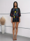 Fashionable short sleeved sexy sparkling heavy industry sequin loose summer dress