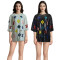 Fashionable short sleeved sexy sparkling heavy industry sequin loose summer dress