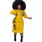 Fashionable short sleeved positioning printed dress