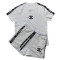 New Commuter Fashion Women's Embossed Short sleeved Shorts Set