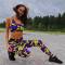 Fashionable and personalized slim fit set, two-piece set