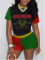 New fashion and casual trend printed short sleeves